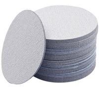 Ensemble de disques de ponçage - Disques de papier de ponçage - Finition de meubles - Oxyde d'aluminium Grain - 225 mm 100 pièces - Une couleur