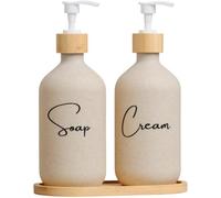Ensemble de distributeurs de savon et de lotion Azomor Elegant à recharge pour la salle de bains et la chambre d'amis