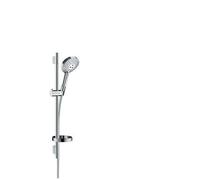 Ensemble de douche 120 3jet PowderRain avec barre Unica'S puro 65 cm et porte-savon chromé Raindance Select S
