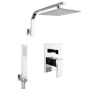 Ensemble de douche à encastrer PaulGurkes 20 cm en laiton