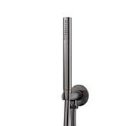Steinberg Série 100 Garniture de douche à main, avec coude de raccordement de douche intégré, douchette à main à tige, 1001670BGM, Couleur: Brushed Gun Metal