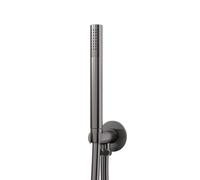Ensemble de douche à main Steinberg Série 100 avec coude de raccordement intégré, douchette à main sur tige, 1001670BGM, Couleur: Brushed Gun Metal