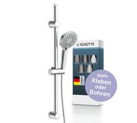 Ensemble de douche à tige SCHÜTTE, chromé, à coller
