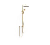 Ensemble de douche adaptable à tout type de robinet Or Mat 24K - TRES 19063502OM