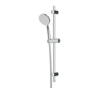 Ensemble de douche avec barre de douche sans robinet, douchette avec tuyau et support, barre de douche avec douchette, colonne de douche, pommeau de douche avec 1 type de jet