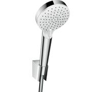 ensemble de douche Crometta Vario EcoSmart avec flexible de douche 160 cm, 26693400, blanc/chrome, 26694400