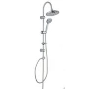 Ensemble de douche EISL "Sommerregen", colonne de douche 2 en 1 avec grande pomme de douche pluie et douchette à main, système de douche idéal pour une installation ultérieure