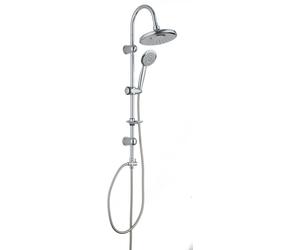 Ensemble de douche EISL "Sommerregen", colonne de douche 2 en 1 avec grande pomme de douche pluie et douchette à main, système de douche idéal pour une installation ultérieure