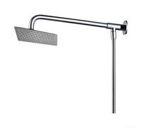 Ensemble de douche en acier inoxydable anti-rouille 35 cm | Couverture complète de la pluie, ruisseau en cascade douce, expérience de qualité spa, taille 35 x 35 cm