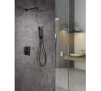 Ensemble de douche encastré Imex Dublin noir GPE006-NG