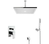 Ensemble de douche encastré PaulGurkes avec douche de plafond carrée