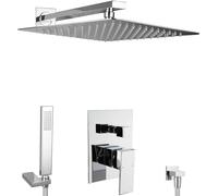 Ensemble de douche encastré PaulGurkes avec douche pluie de 40 cm
