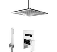 Ensemble de douche encastré PaulGurkes avec douche pluie en laiton de 30 cm
