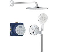 Ensemble de douche encastré - Tous les types de jets - Mitigeur thermostatique - GROHE - 34877000 - Gris