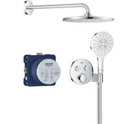 Ensemble de douche encastré - Tous types de jets - Mitigeur thermostatique - GROHE - 34877000 - Gris