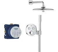 Ensemble de douche encastré - Tous types de jets - Mitigeur thermostatique - GROHE - 34878000 - Gris