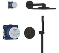 Ensemble de douche Grohe Precision 310 à encastrer, noir mat