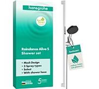 Ensemble de douche Hansgrohe Raindance Alive Select S 24601000, barre de douche Unica E, 3 jets, chromé