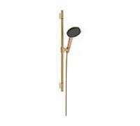 Ensemble de douche Hansgrohe Raindance Alive Select S 24602140 3 jets économie d'eau avec barre de douche Unica S Puro 65 cm, bronze brossé