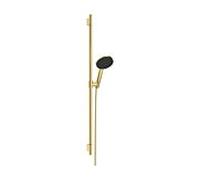 Ensemble de douche Hansgrohe Raindance Alive Select S 24603990 3 jets économie d'eau avec barre de douche Unica S Puro 90 cm, aspect or poli