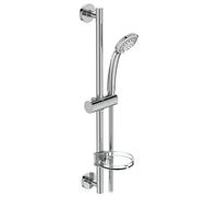Ideal Standard Combiné de douche Idealrain B9503AA 60 cm S3, douchette 3 fonctions Ø80 mm chromé