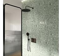 Ensemble de douche Ideal Standard - Thermostat encastré Ceratherm Navigo® A7892A5 avec corps encastré Easy-Box, douchette Solos 3 jets, gris magnétique
