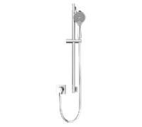 Ensemble de douche Keuco IXMO_solo 2 59654011602 carré, mitigeur thermostatique de douche avec barre de douche, chromé
