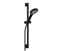 Kludi Dive - Set pomme de douche, barre et flexible, 3 jets, noir mat 6963039-00