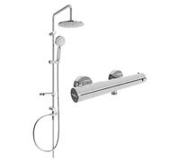 Mexen Kai Carl ensemble de douche en saillie avec douche de tête et robinet de douche thermostatique, chromé - 77100240-00 5970 5907709180543