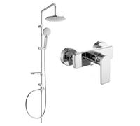 Mexen Cetus Carl ensemble de douche apparent avec pomme de douche et robinet de douche, chrome - 744340240-00 6098 5907709181816