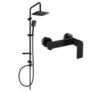 Mexen Zero Sven ensemble de douche apparent avec pomme de douche et robinet de douche, noir - 71140262-70 6047 5907709181311