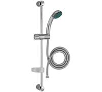 Jacob Delafon – Ensemble douche Eco E14320-CP monojet, barre 60 cm, flexible 1,75 m chromé