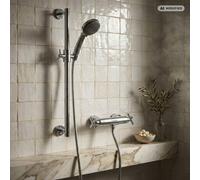 Ensemble de douche PaulGurkes avec barre de douche et robinet mélangeur