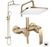 Ensemble De Douche REA Premium Como M1 Brush Gold
