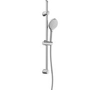 Ensemble de douche SCHÜTTE à coller, barre de douche sans perçage, pomme de douche avec flexible et support, système de douche sans robinetterie