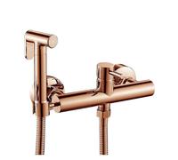 Ensemble De Douchette Bidet WC En Laiton À Double Usage, Robinet Avec Jets Eau Chaude Et Froide, Pistolet Haute Pression Haute Pression D'Eau(Rose Gold)