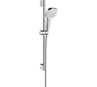 Ensemble de douchette hansgrohe Croma Select E, 110 V, Vario EcoSmart, avec barre de douche de 65 cm, blanc/chromé