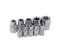 Ensemble de douilles femelles Torx 1/4" et 3/8" Neilsen CT0732