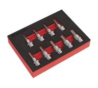 Ensemble De Douilles Hexagonales Sealey 9 Pièces 3/8" Carré - Métrique AK6240