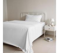 Ensemble de draps de lit “Natural Colour”, Blanc/Blanc, 1 Place et demie