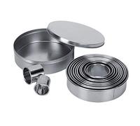 Ensemble de emporte-pice en forme de gateau rond, moule de fondant en forme de donut, mousse de biscuit pour en biscuit, 12Pcs(12 pcs/set)