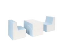 Ensemble de fauteuils chambre enfant blanc bleu pastel