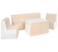 Ensemble de meubles en : 2x fauteuil+couchers+reclins Ensemble de meubles en : 2x fauteuil+couchers+reclins (couleur : blanc, cappuccino)