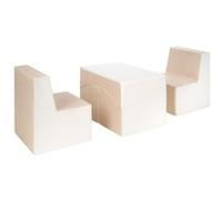Ensemble de fauteuils chambre enfant blanc, cappuccino Blanc G