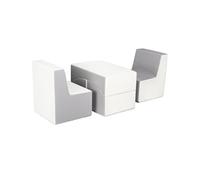 Ensemble de fauteuils chambre enfant blanc gris
