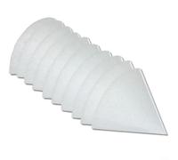Ensemble de filtres coniques pour soupape d'échappement, compatible avec Helios, Maico, Pluggit, Zehnder, filtre à air conique, accessoires d'aération pour salle de bain ou toilettes d'invités (A)