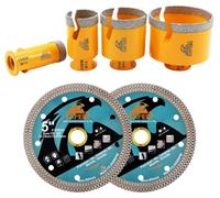 Ensemble de forets à carottage, 6 pièces, construction en diamant durable, jeu de 6 pièces, filetage M14