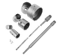Ensemble de forets à noyau TCT, 10 pièces, système SDS Plus, carbure de tungstène, de 35 à 110 mm