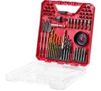 VEVOR Ensemble forets & embouts pour perceuse/visseuse 70 pièces – bois & métal, avec étui