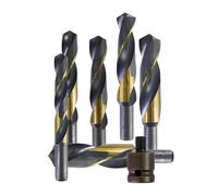 Ensemble de forets HSS 14 mm tige avec adaptateur pour clé électrique résistant à l'usure grand diamètre perçage pour bois, plastique, tuyaux en PVC